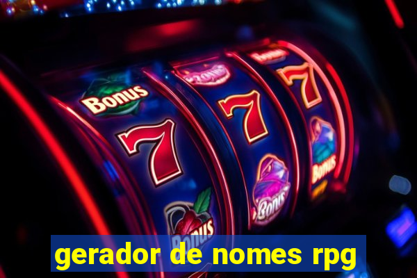 gerador de nomes rpg